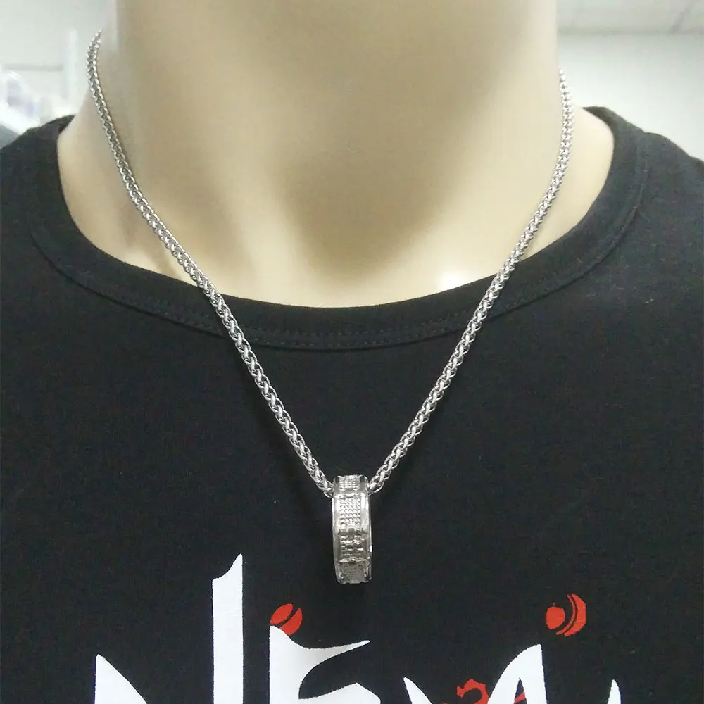 Мужское ожерелье с кулоном из нержавеющей стали|stainless steel necklace|steel necklacecollar de cadena |