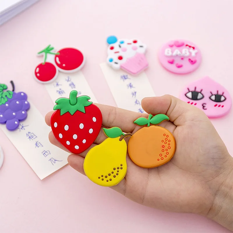 Magnetic Fridge Magnets Magnetic Sticker Magnetic Fridge Stickers Refrigerator Decor Kawaii Cartoon Fruit Sticker Magnet Fridge Magnets Decor for Refrigerator Children Magnets Message Board Magnet Home Decoration