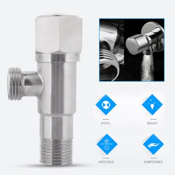 

Angle Valve Ball Valve Water Stop Valve Bath Tools Watering Flowers Irrigator Washing Shower Room Kitchen Bathroom Horizontal