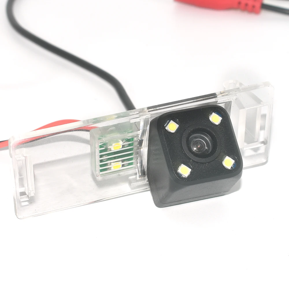 ZJCGO HD CCD Автомобильная камера заднего вида для парковки ночного видения Водонепроницаемая камера для Cadillac SRX CTS 2008 - Название цвета: 4-LED