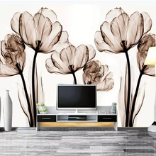 Beibehang пользовательские большие фрески Модные украшения дома современный минималистский элегантный цветок цветочный фон обои