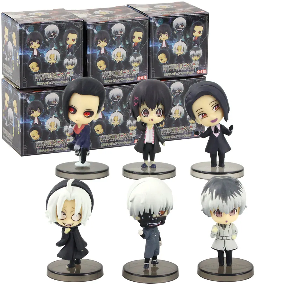 6pcs Lot Tokyo Ghoul Figure Toy Kaneki Ken Takizawa Juuzou Uta Furuta Haise Sasaki Anime Model Dolls Action Figures Aliexpress