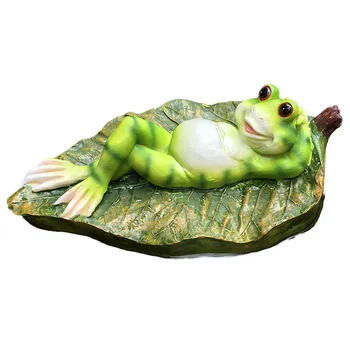 

Rural Simulation Frog Statue Resin Crafts Animal Floating Water Frog Arts Sculpture Outdoor Garden Courtyard Decoration R2991