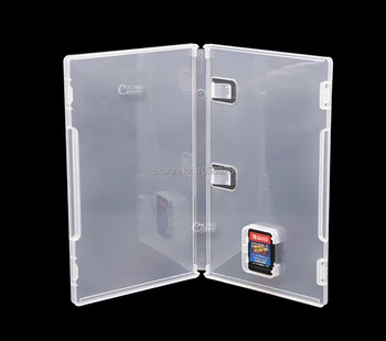 

Game Card Storage Case Box Transparent Cartridge Holder Shell For Switch NS With Book Holder For Inserted Cover