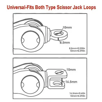 

Scissor Jack Adaptor 1/2'' for Use with 1/2 Inch Drive or Impact Wrench Tools