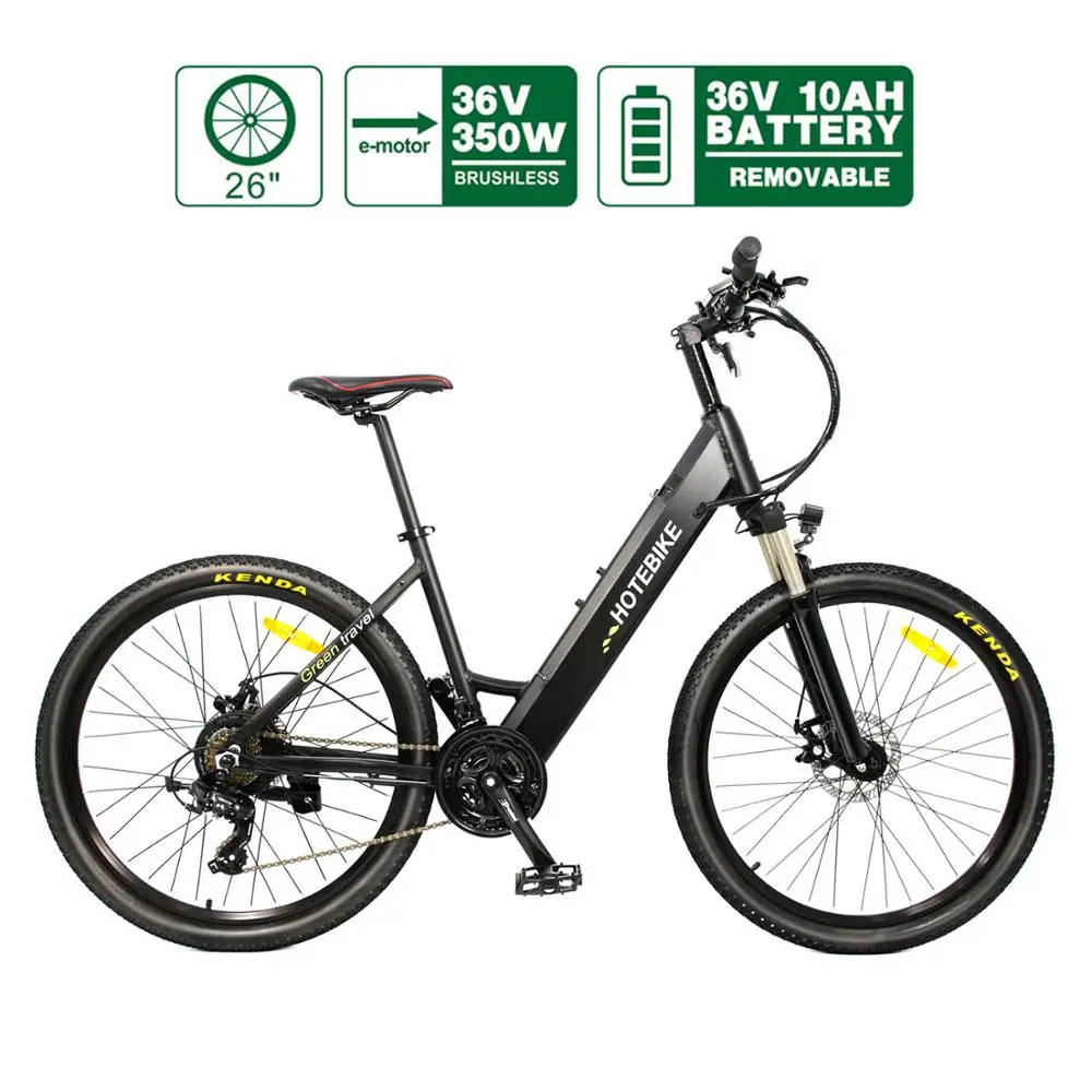 Новейший женский Электрический горный велосипед HOTEBIKE 36 В 350 Вт 26 дюймов городской