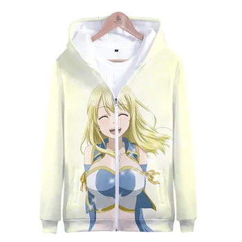 

New Classic anime cosplay FAIRY TAIL 3D printing Adult child Zipper Hoodie sweater Sweatshirt Halloween makeup party costume