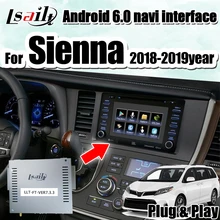 Plug& Play Android gps навигация видео интерфейс коробка для-19 Sienna Panasonic pioneer модель с waze, yandex и т. Д