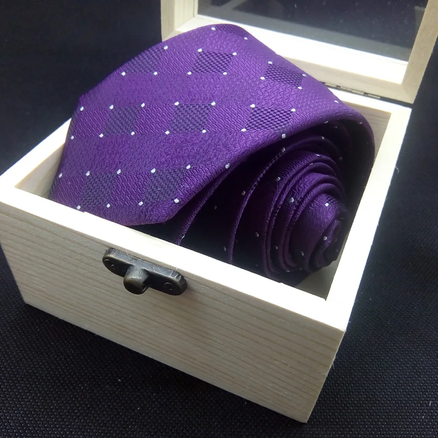 

2019 New Style Wedding Tie Mulberry Silk Tie MEN'S Tie Boxed Plaid Stripes Tie