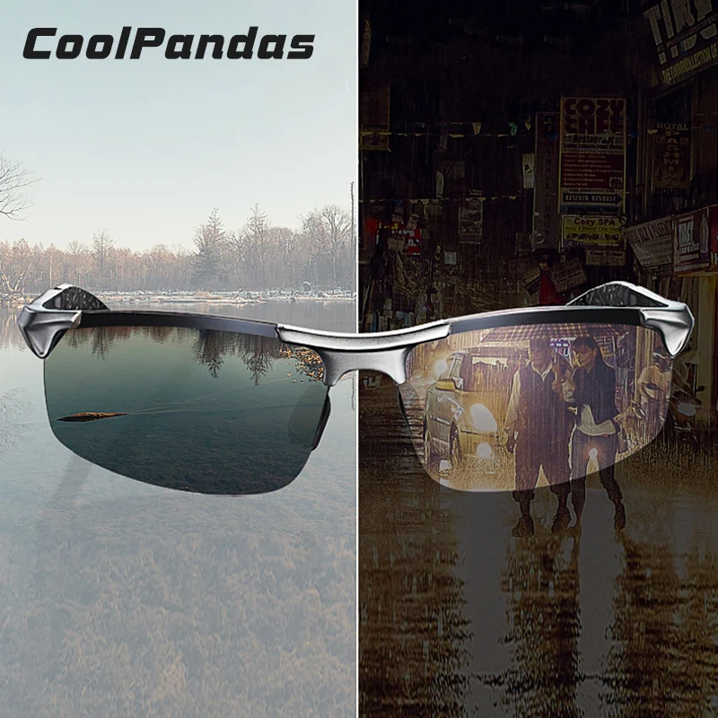Мужские солнцезащитные очки CoolPandas брендовые классические из алюминиево