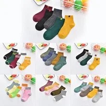 10pcs / 5pairs Kids Socks Breathable Unisex Sports Socks Boys Girls Cotton Striped Socks Chaussette Enfant Garcon Skarpetki Dla dzieci