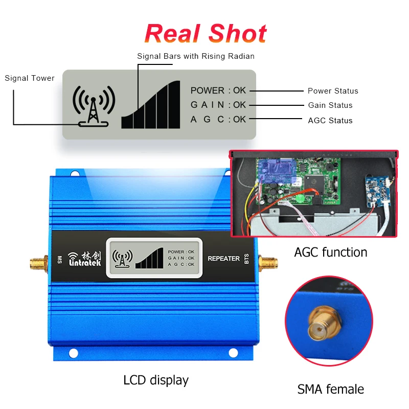 Cell Phone Signal Booster For Home GSM 900MHz Cell Phone Signal