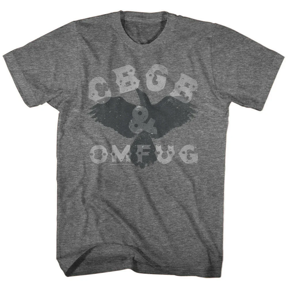 Официальный CBGB OMFUG NYC винтажная Мужская футболка с кроной тенью в стиле панк-рок
