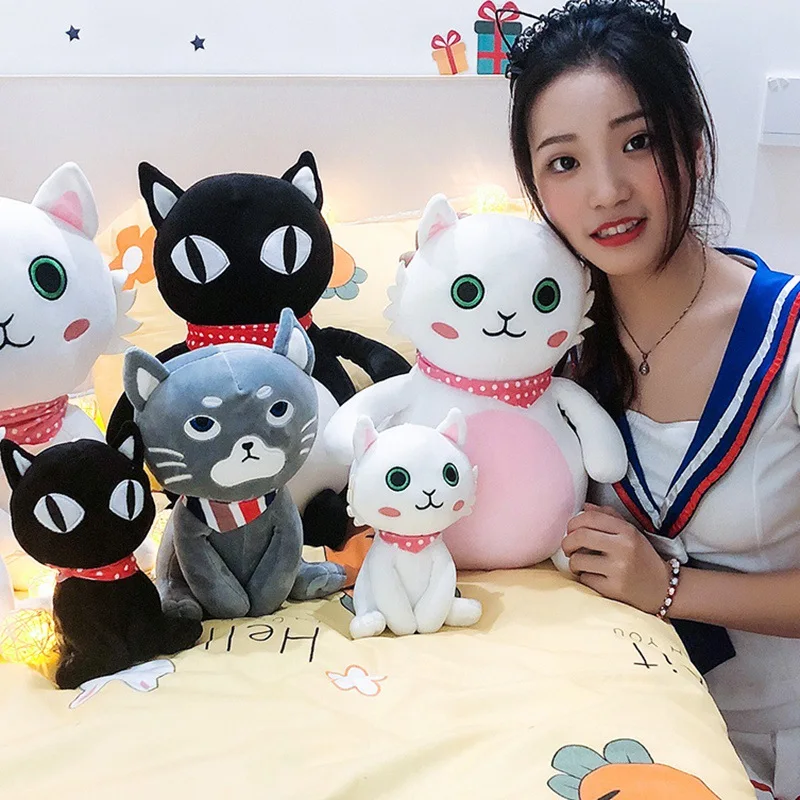 Мягкая игрушка кошка кукла милый маленький кот кулон праздник подарок на день рождения вечерние украшения для дома подарок для девочек