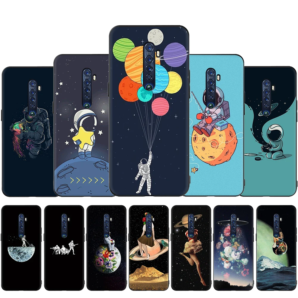 Чехол для телефона Trippy Art с эстетическим космонавтом OPPO K5 A5 A9 Reno Z 2 10X Ace 2Z 2F Realme 3 5 pro