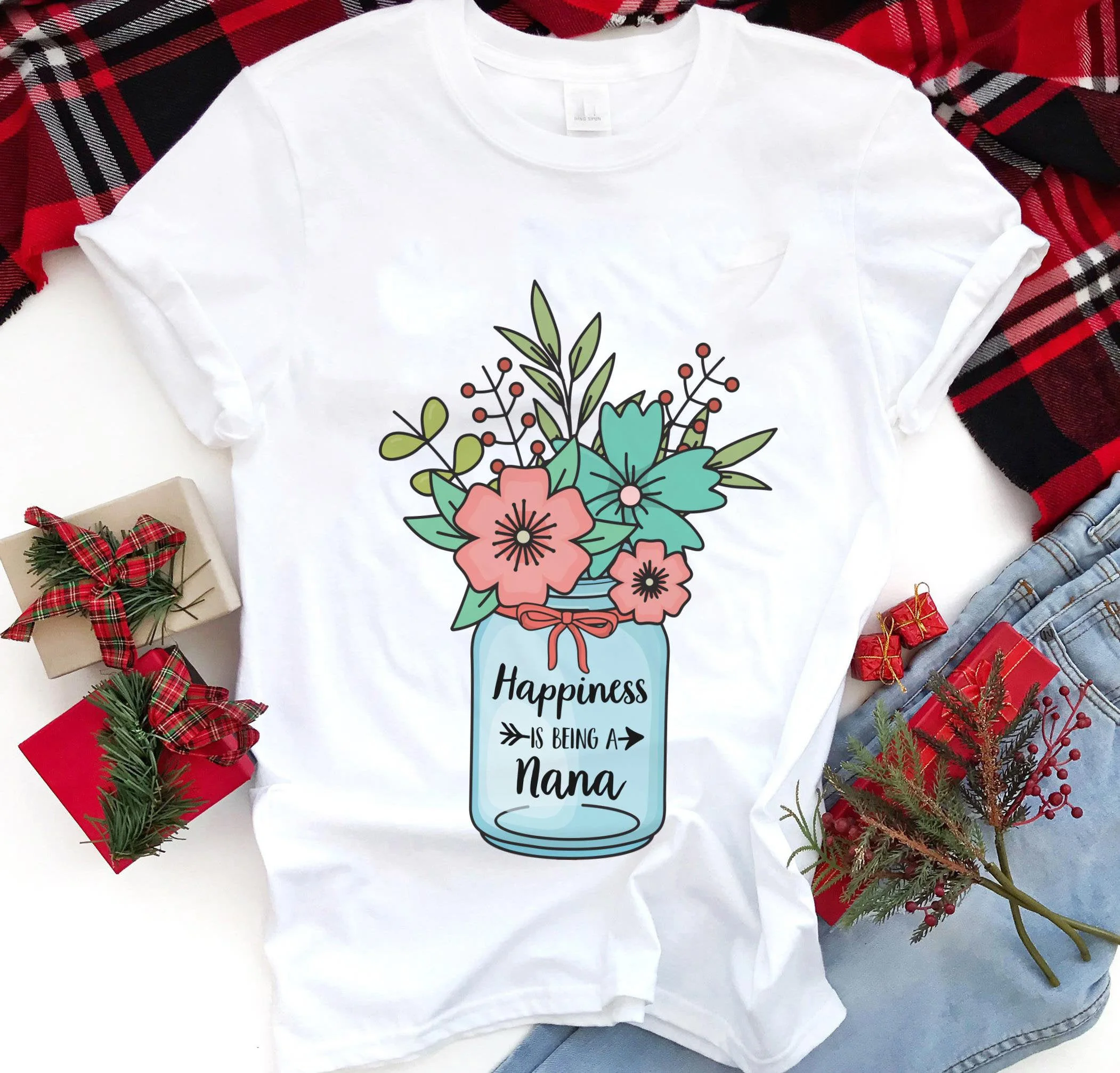 Женская Повседневная футболка с принтом «счастье-Нана», базовый топ с круглым вырезом в стиле Харадзюку, женская футболка с коротким рукавом для девушек, Прямая поставка