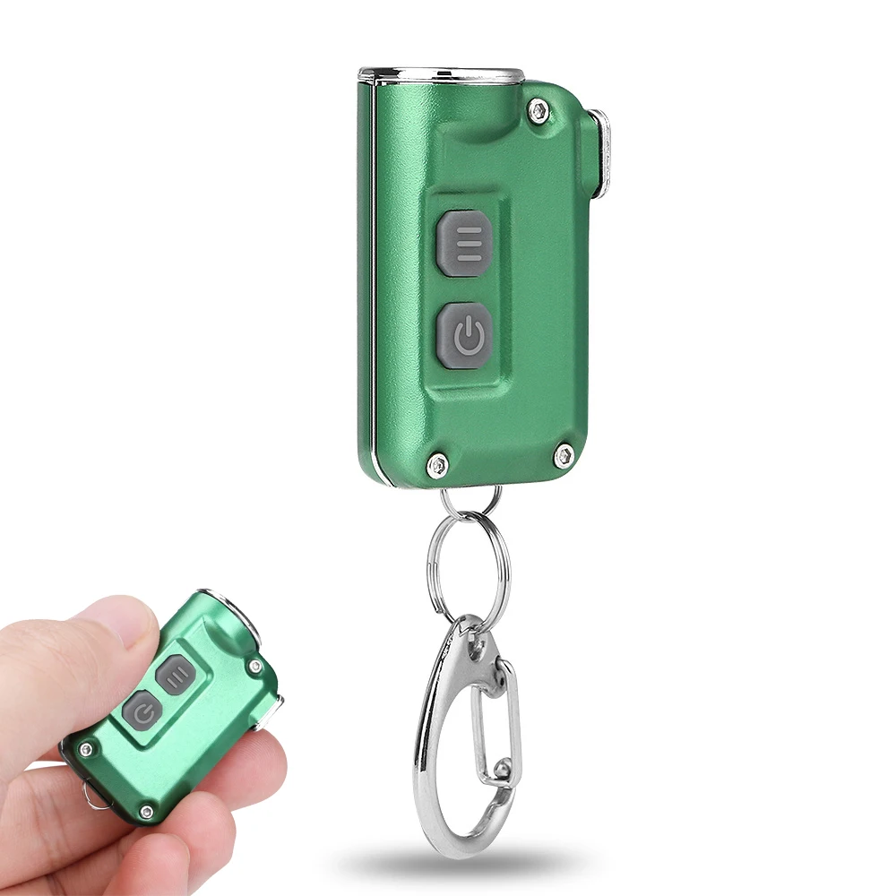 Mini LED Flashlight Work Light Portable Pocket Flashlight Keychains USB Rechargeable for Outdoor Camping Small Light Corkscrew best flashlights for police Flashlights