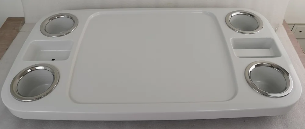Глянцевый белый ABS прямоугольная столешница 457*864*102 мм для морской лодки RV - Цвет: Table Top Only