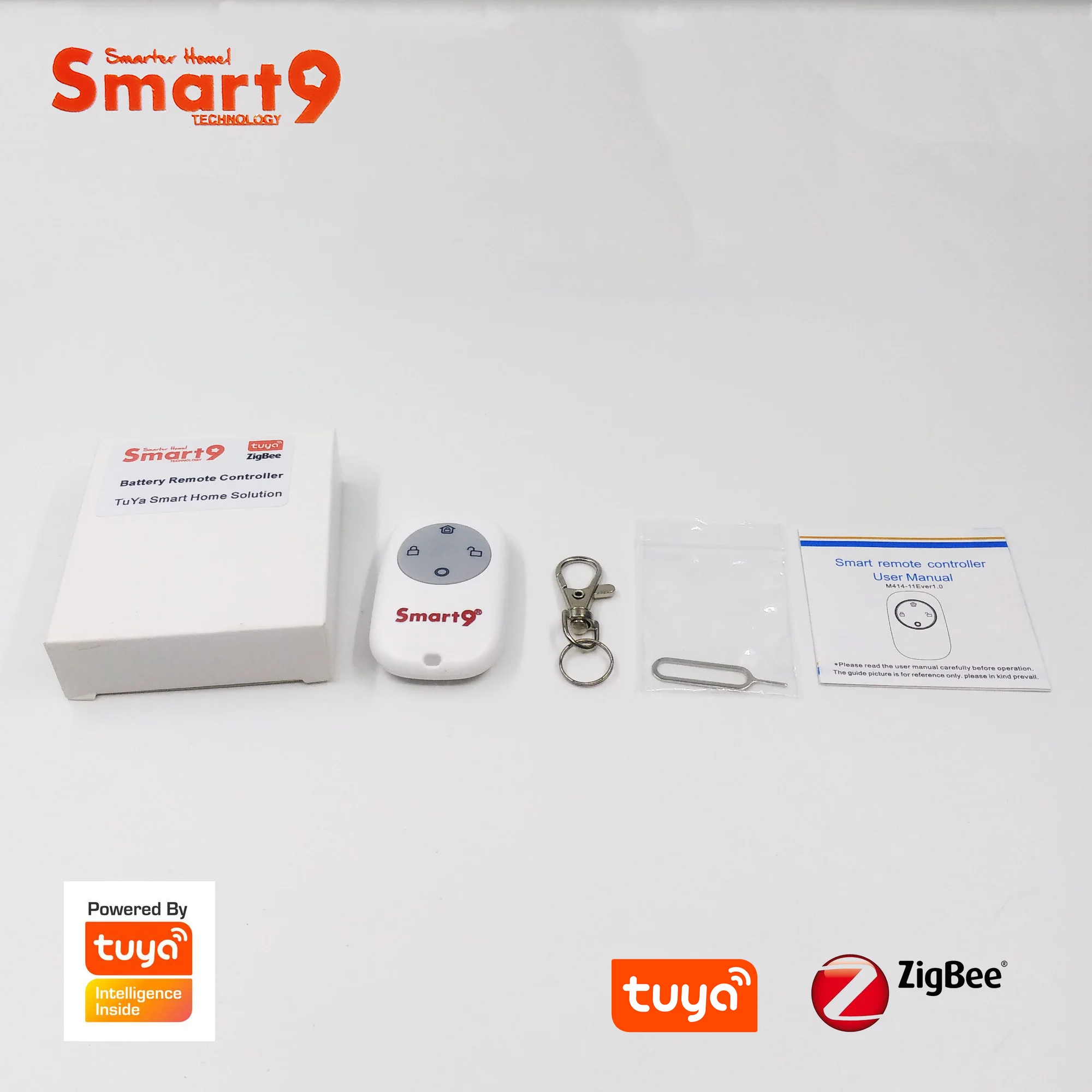 Smart9 ZigBee батарея пульт дистанционного управления, работает с TuYa ZigBee концентратор, SOS Кнопка сигнализации, питание от TuYa