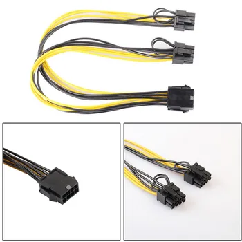 

8 Pin Female to Dual 2x 8 Pin (6+2) Female PCI Express Power Adapter Cable for Graphics Video Card 30cm