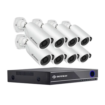 

DEFEWAY 16CH 1080P 2000TVL Outdoor Home Security Camera System CCTV Video Surveillance DVR Kit AHD Camera Set With 8 Cameras