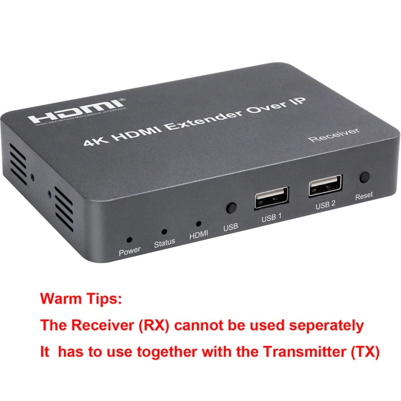 150 м 4 к KVM HDMI удлинитель по IP через UTP RJ45 Cat5E Cat6 Ethernet кабель Поддержка USB мышь клавиатура 1 передатчик 30 приемник - Цвет: Only 1 RX