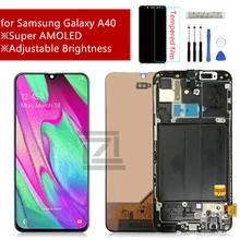 

3A+ Super AMOLED For Samsung A40 LCD A405 LCD display touch Screen Digitizer Assembly with frame a40 screen replacement repair