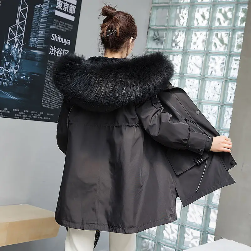 

Real Fur Coat Women Rabbit Fur Coat Women Clothes 2020 Real Fur Parka Warm Winter Coat Womens Clothing Manteau Femme YY1061