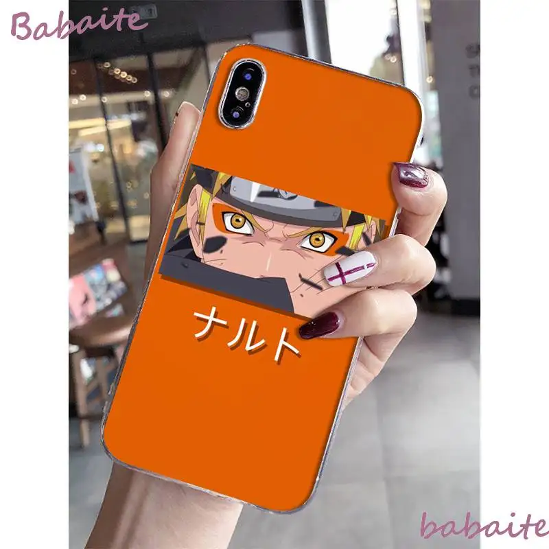 Babaite Наруто крутой аниме эстетический Красочный милый чехол для телефона для iPhone 8 7 6 6S Plus X XS MAX 5 5S SE XR Чехол для мобильного телефона
