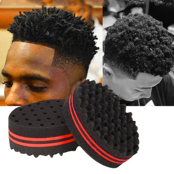 

Double Sides Magic Twist Hair Brush Sponge Wave Barber Hair Brush Sponge Tool Afro Locs Twist Curls Coil Braids Styling