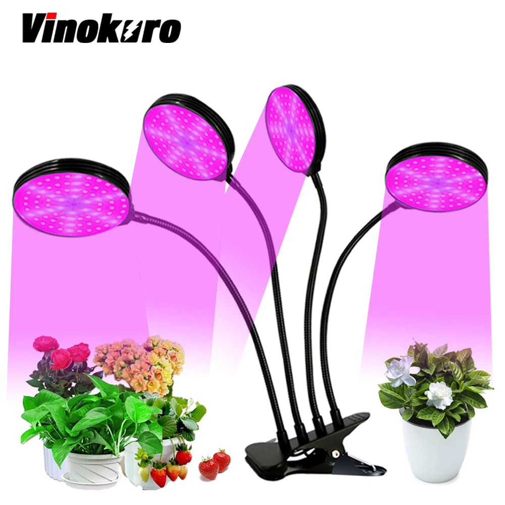 

5V USB LED Grow Light 60W Phyto Lamp Full Spectrum Desktop Clip Phytolamps with Controller for Plants Seedlings Flower Grow Box