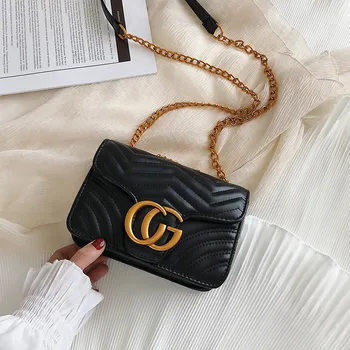 

Mini Women Crossbody Bag Small Leather Ladies Shoulder Bag 2020 New Design Fashion Chain Girls Square Messenger Bag