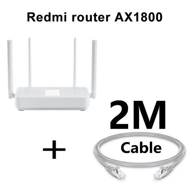 2021 New Xiaomi Redmi Router AX1800 Wifi 6 2.4G/5.0GHz Gigabit Dual-Band Mesh WIFI Wireless Signal Amplifier High Gain Antenna wifi amplifier for gaming Wireless Routers