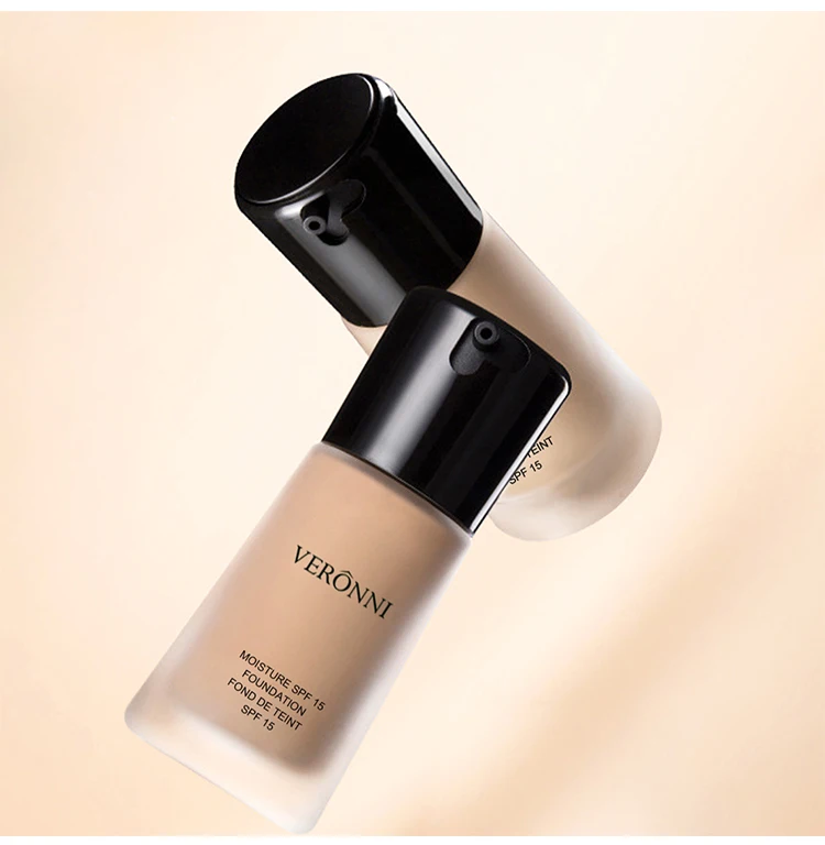 VERONNI отбеливающий натуральный Pro Nude Face Foundation Prime beauty увлажняющее средство для макияжа жидкое полное покрытие Корректирующее средство для лица базовый крем