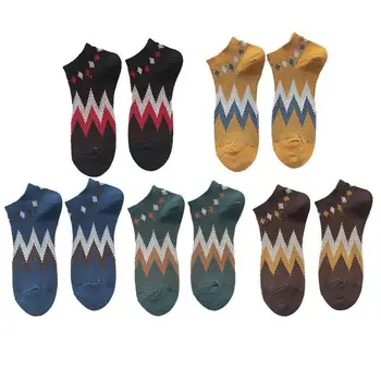 

Men Boat Socks With Printing Classic Fashion Comfortable High Quality Summer Cotton Youth Socks