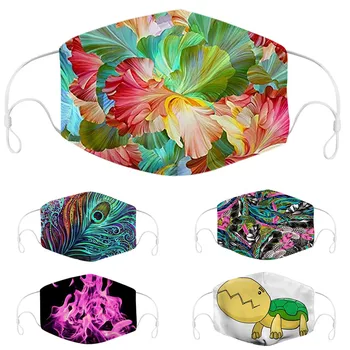 

In Stock Universal Dust-proof And Smog-washable Mask For Adults In Europe And America Reusable Mouth Cover Fashion Fabric Masks