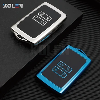 TPU Car Smart Key Case Cover Shell Fob per Renault Koleos Kadjar Clio Megane Captur Espace Kangoo Sandero Talisman accessori