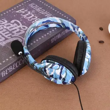 

Durable Earphones Portable Delicate Design 3.5mm Wired Headphone Gaming Headset Game Earphones w/Mic Volume Control for PS4