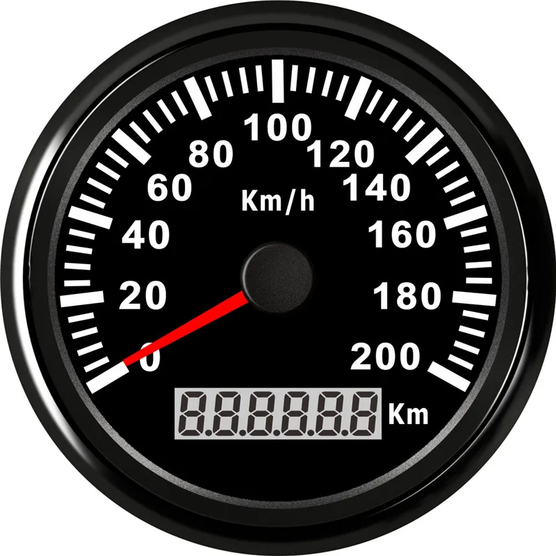85mm 200km/h Universal Digital GPS Speedometer Gauge for truck Marine