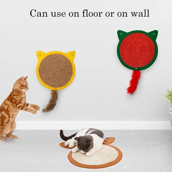 

Cat Scratching Post Mat For Cat Natural Sisal Protecting Furniture Foot Chair Protector Pad Climbing Tree Cat Scratch Pad Boards
