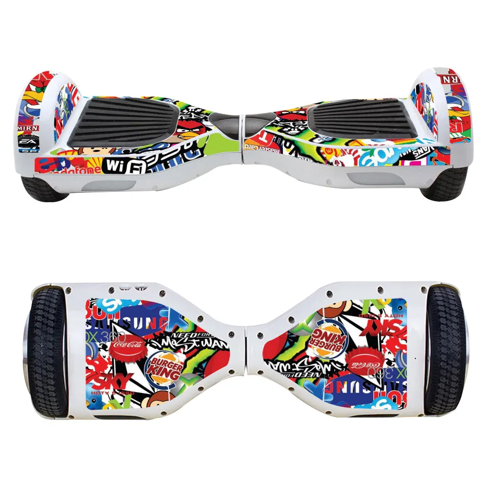 CH-031 Fashion Decal Wrap Wheel Hoverboard Skin Sticker Paster Balancing Scooter - Цвет: CH-031