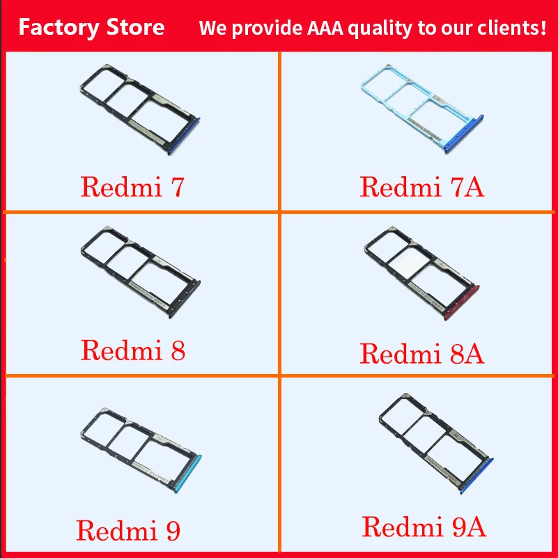 

Держатель для SIM-карты для Xiaomi Redmi 7, 7A, Redmi 8, 8A