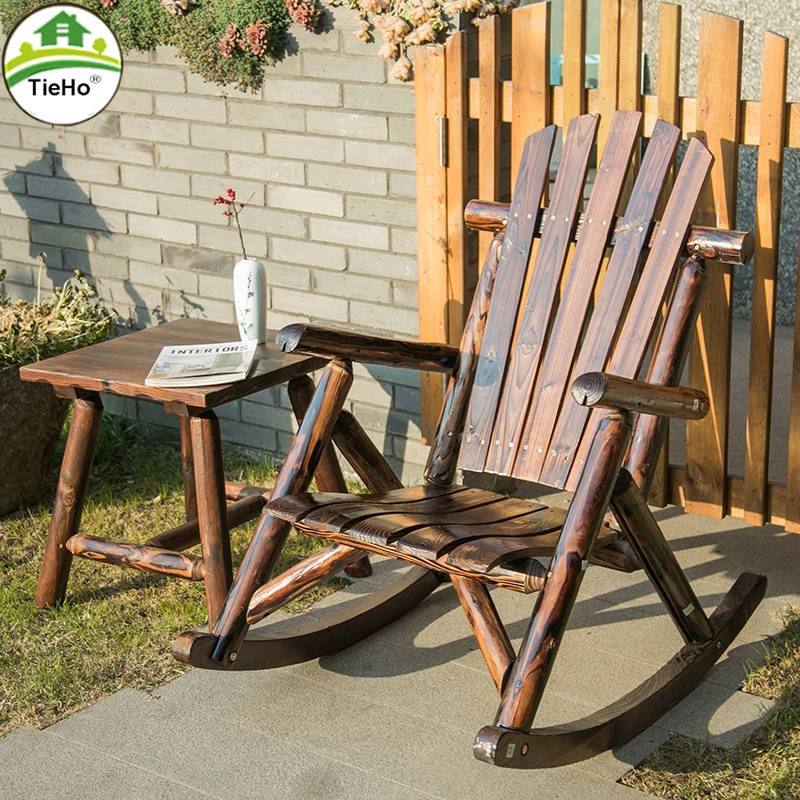 Retro Massief Houten Salontafel Voor Balkon Indoor Anti Corrosieve Vintage Vrijetijdsbesteding Meubelen|Tuinstoelen| - AliExpress