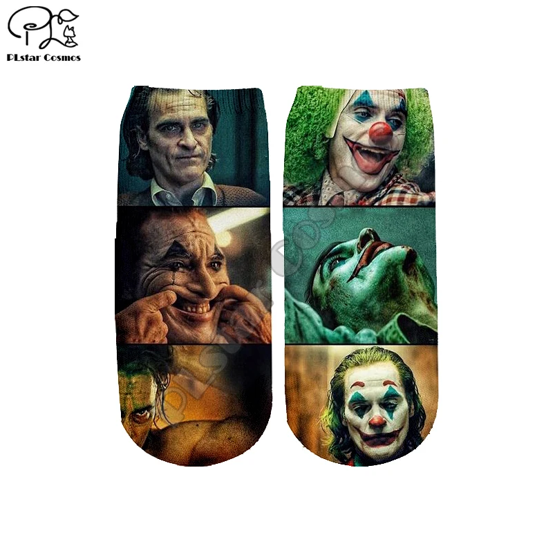 PLstar Cosmos/дропшиппинг, Joker Joaquin Phoenix, новая мода, 3 цвета, женские/мужские/мальчики/девочки, лето-осень, короткие носки, S-2