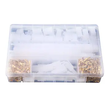 

Motorcycle Automotive Electrical Wire Terminal Male Female Cable Connector Plug Kits 580pcs 2.8mm 2/3/4/6/9 Pin White and Gold