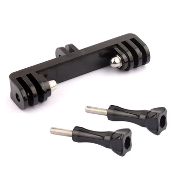 

New Double Dual Bracket Tripod Holder Professional Sport Camera Handle with Screw Mount Adapter for Gopro Hero 8 7 6/5/4/3+