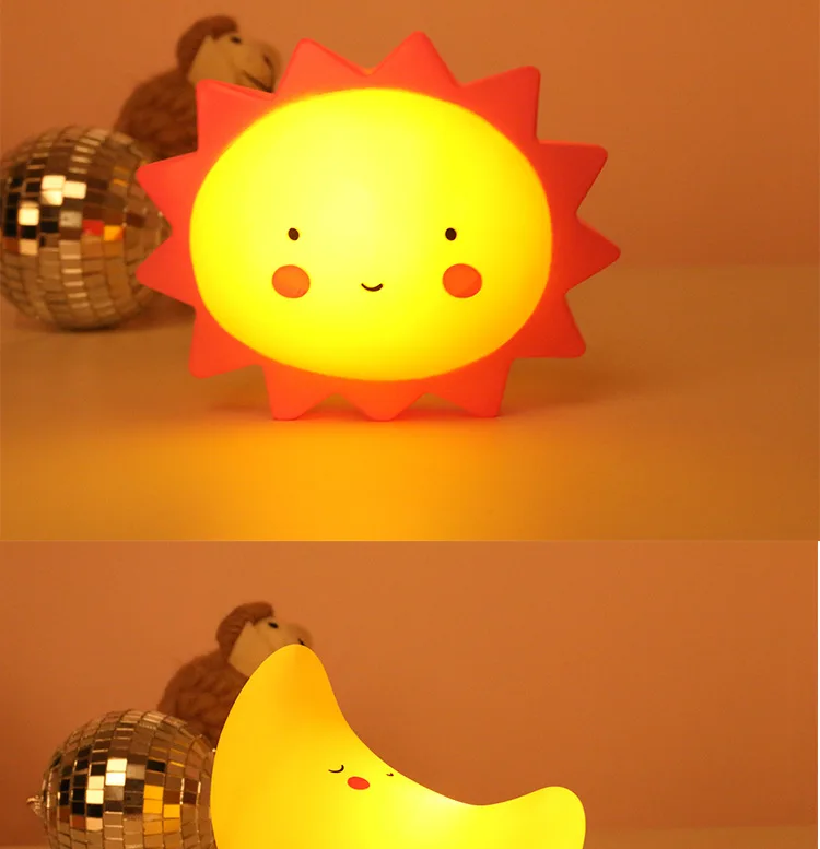 4 Colors Star LED Night Light Creative Bedroom Decoration Light Baby Feeding Lamp Bedside Night Light Children's Luminous Toy