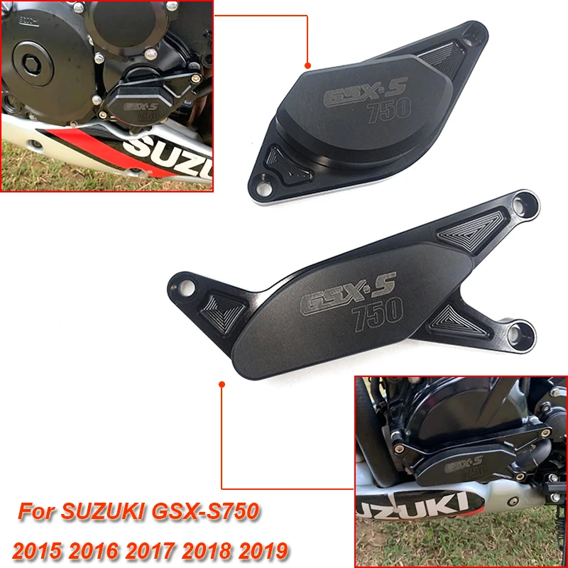 Frame Slider Fairing Crash Protectors Engine Sliders Engine Stator Slider Guard for 2015 2016 2017 SUZUKI GSX-S 1000S GSX-S1000F Black