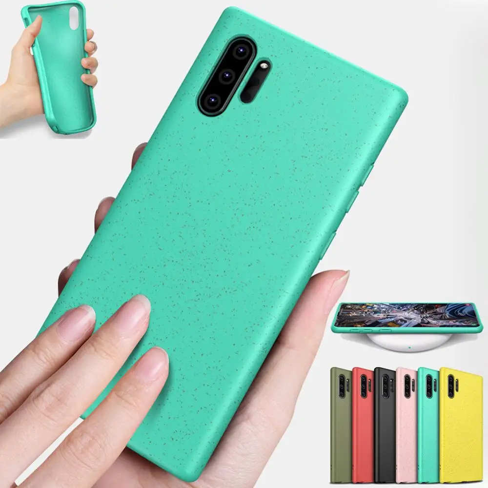 

Note 10 Pro Wheat Straw Case For Samsung Galaxy Note 10 Silicone Note 10+ Candy Color Case For Samsung S10 Plus S10 E Funda Case