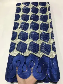 

Latest african cord guipure lace fabric african lace fabric high quality 5yard embroidery nigerian lace fabric for dress ZQ-A270